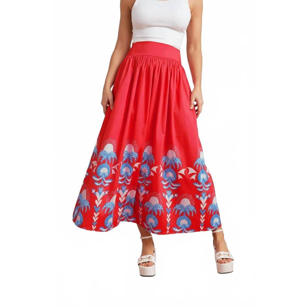 NEW SHERIDAN FRENCH lilian skirt in red thistle
